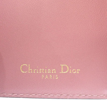 Christian DIOR Saddle Compact Wallet S5653cceh Trifold Wallet Goatskin Lavender