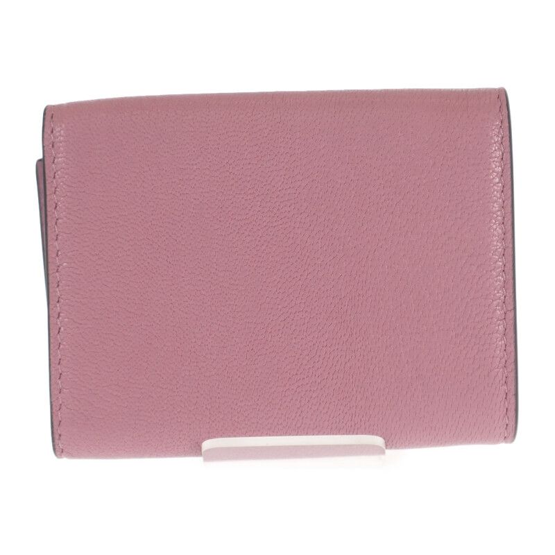 Christian DIOR Saddle Compact Wallet S5653cceh Trifold Wallet Goatskin Lavender