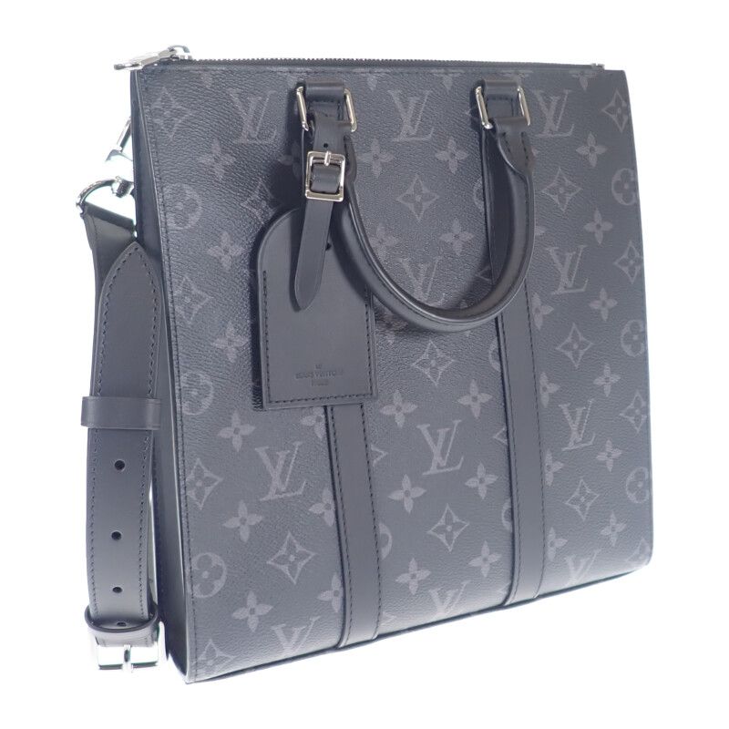 Louis Vuitton Sac Pla Cross M46098 2WAY Bag Monogram Eclipse Black Men Business