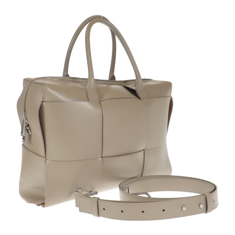 Bottega Veneta The Arco 620633 2-way Bag Handbag Calf Taupe Ladies Gift [AB