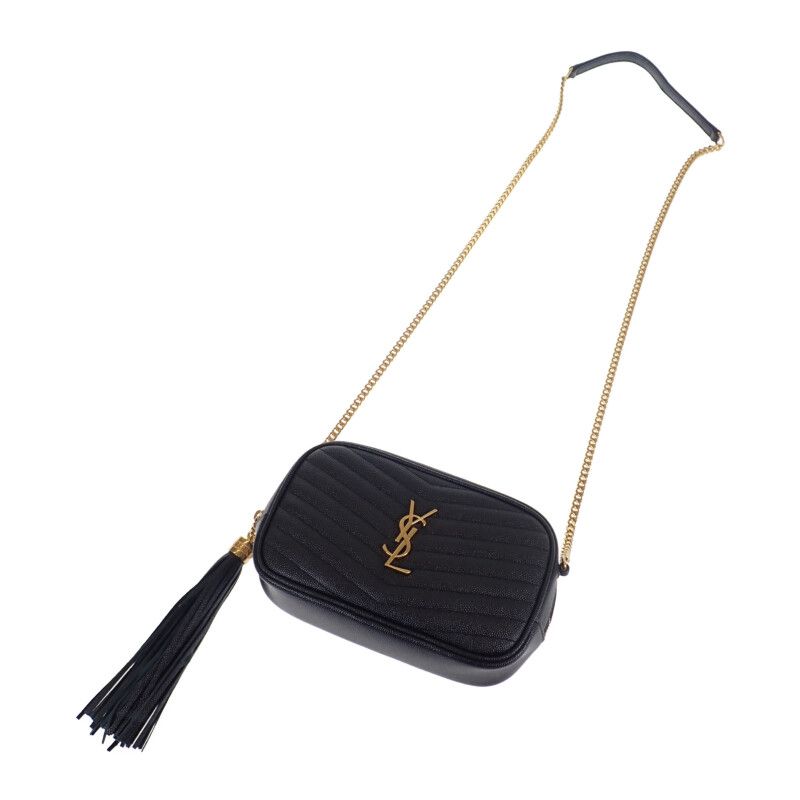 Saint Laurent Roux Mini Shoulder 612579_1gf01 Shoulder Bag Calf Black Ladies [AB