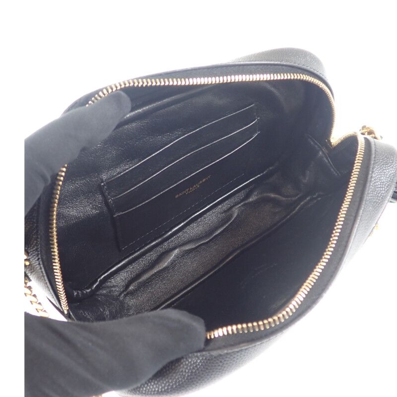 Saint Laurent Roux Mini Shoulder 612579_1gf01 Shoulder Bag Calf Black Ladies [AB