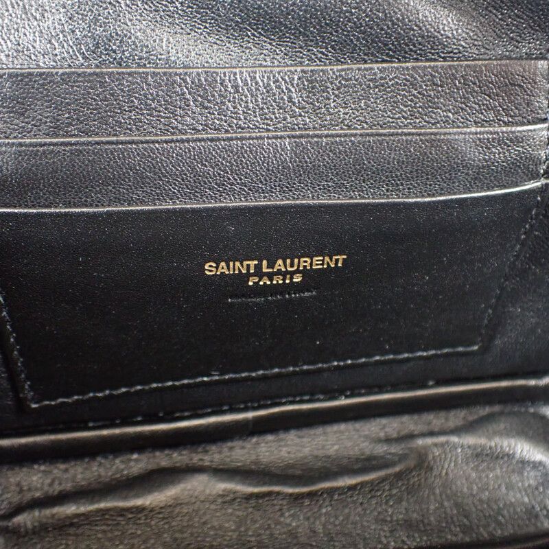 Saint Laurent Roux Mini Shoulder 612579_1gf01 Shoulder Bag Calf Black Ladies [AB
