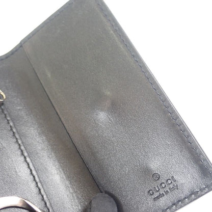 Gucci GG Embossed 6-stack 625565_1w3an_1000 Key Case Leather Black Silver