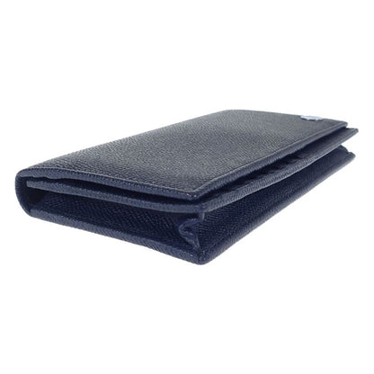 Bvlgari MAN 283811 Bifold Wallet Calf Navy Men's Iseya