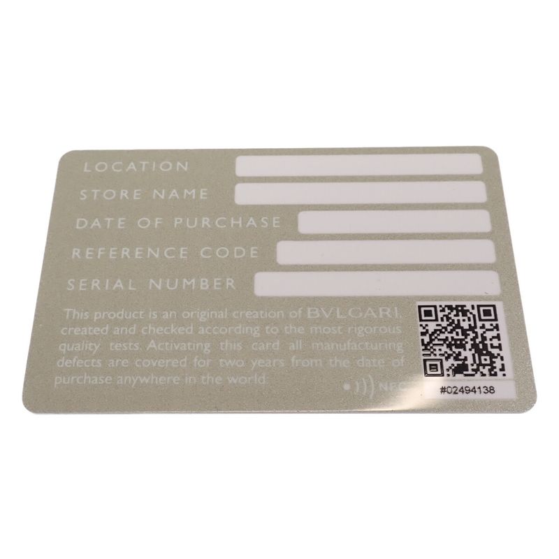 Bvlgari MAN 283811 Bifold Wallet Calf Navy Men's Iseya