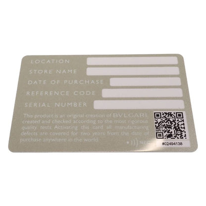 Bvlgari MAN 283811 Bifold Wallet Calf Navy Men's Iseya