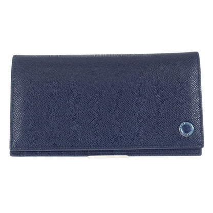 Bvlgari MAN 283811 Bifold Wallet Calf Navy Men's Iseya