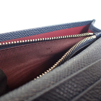 Bvlgari MAN 283811 Bifold Wallet Calf Navy Men's Iseya