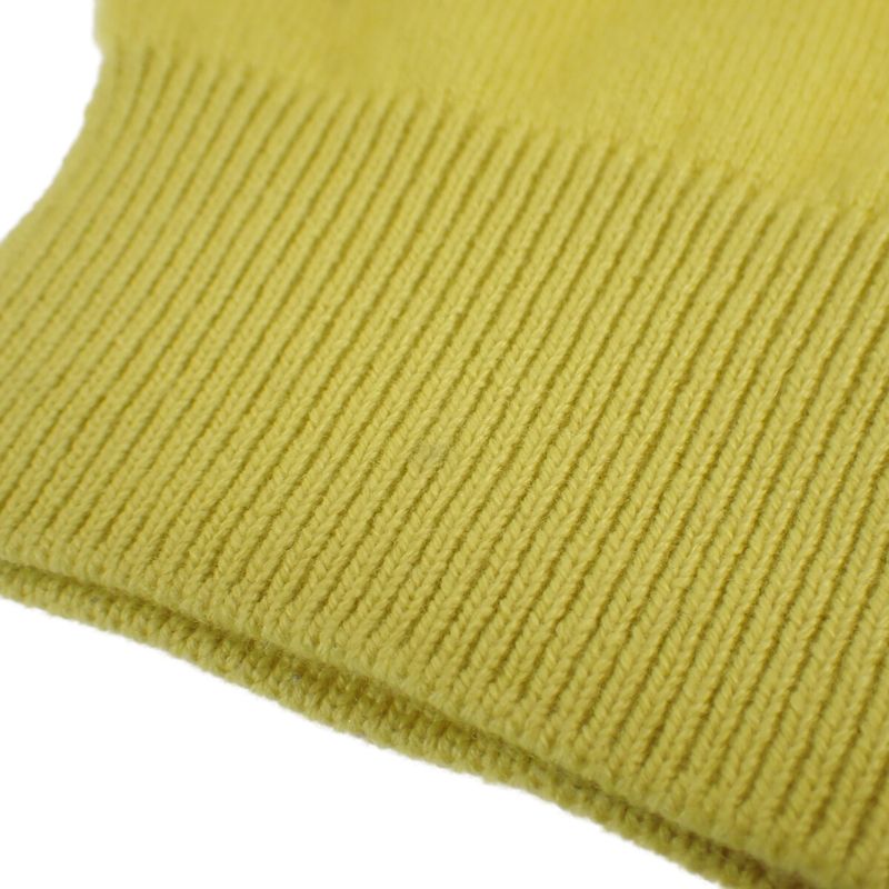 Louis Vuitton Inside Out Knit Size L Sweater Cashmere Silk Nylon Yellow Mens