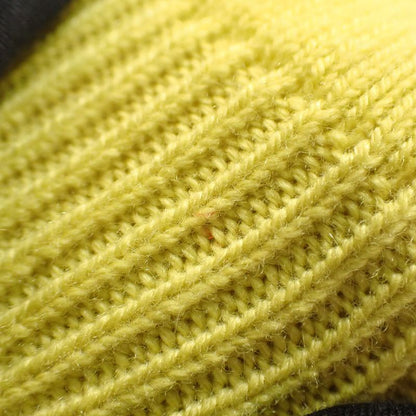 Louis Vuitton Inside Out Knit Size L Sweater Cashmere Silk Nylon Yellow Mens