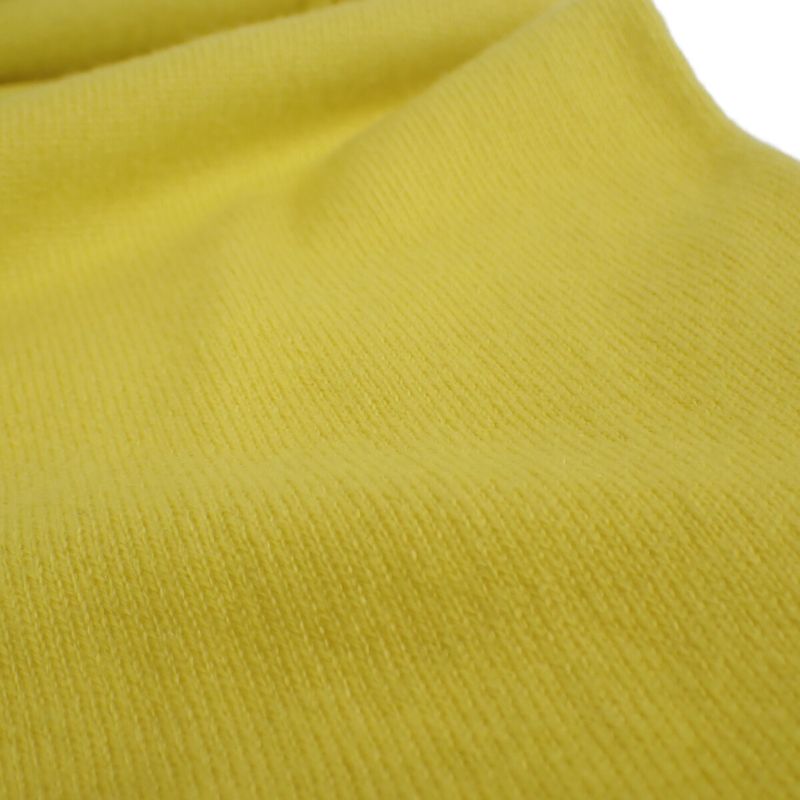 Louis Vuitton Inside Out Knit Size L Sweater Cashmere Silk Nylon Yellow Mens