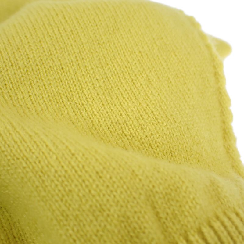 Louis Vuitton Inside Out Knit Size L Sweater Cashmere Silk Nylon Yellow Mens