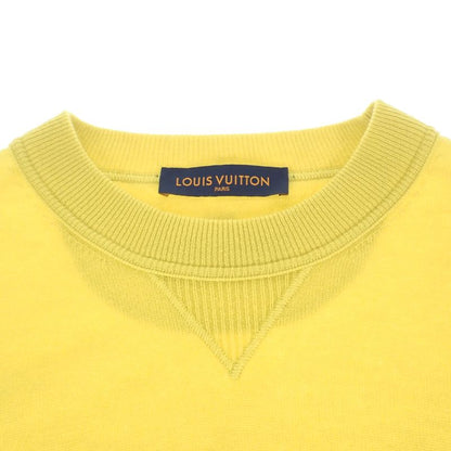 Louis Vuitton Inside Out Knit Size L Sweater Cashmere Silk Nylon Yellow Mens