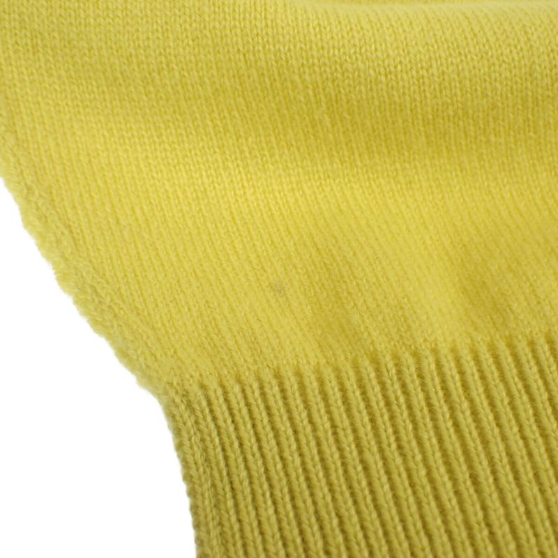 Louis Vuitton Inside Out Knit Size L Sweater Cashmere Silk Nylon Yellow Mens