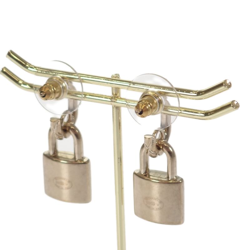 Chanel Cadenna Padlock Ab5936 Earrings Metal Gold Ladies [AB Rank]