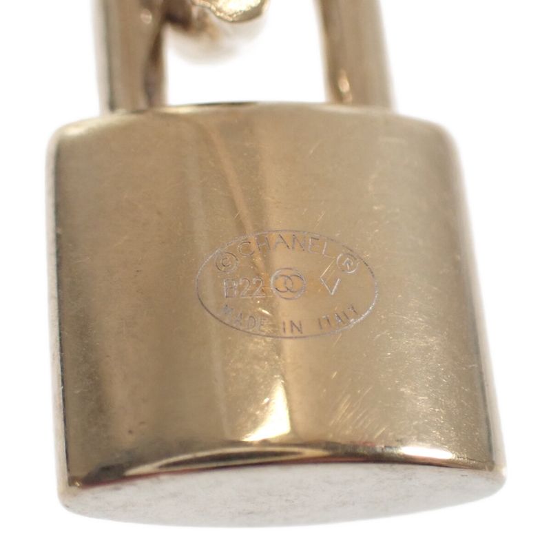Chanel Cadenna Padlock Ab5936 Earrings Metal Gold Ladies [AB Rank]