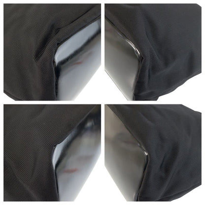 Gucci Bamboo Black Silver Hardware Nylon 000 2214 0531 Shoulder Bag Women 505810