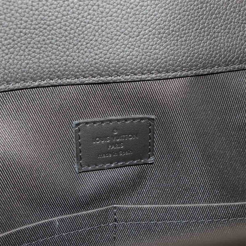 Louis Vuitton Aerogram Takeoff Tote Bag Leather Black M57308 RFID 90299581