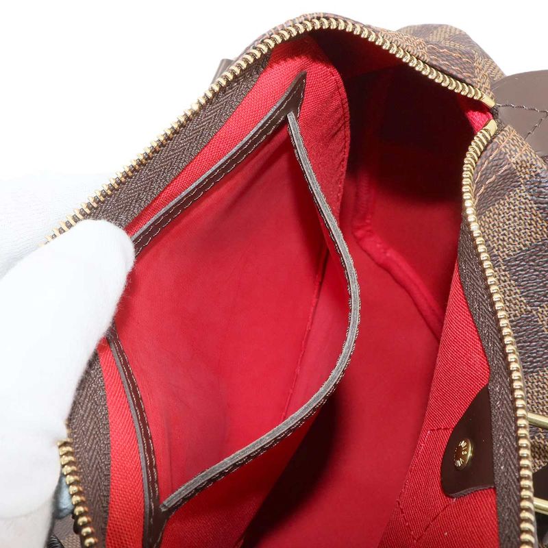 Louis Vuitton Damier Speedy 30 Hand Bag Ebène Brown N41531 Gold Hardware Speedy