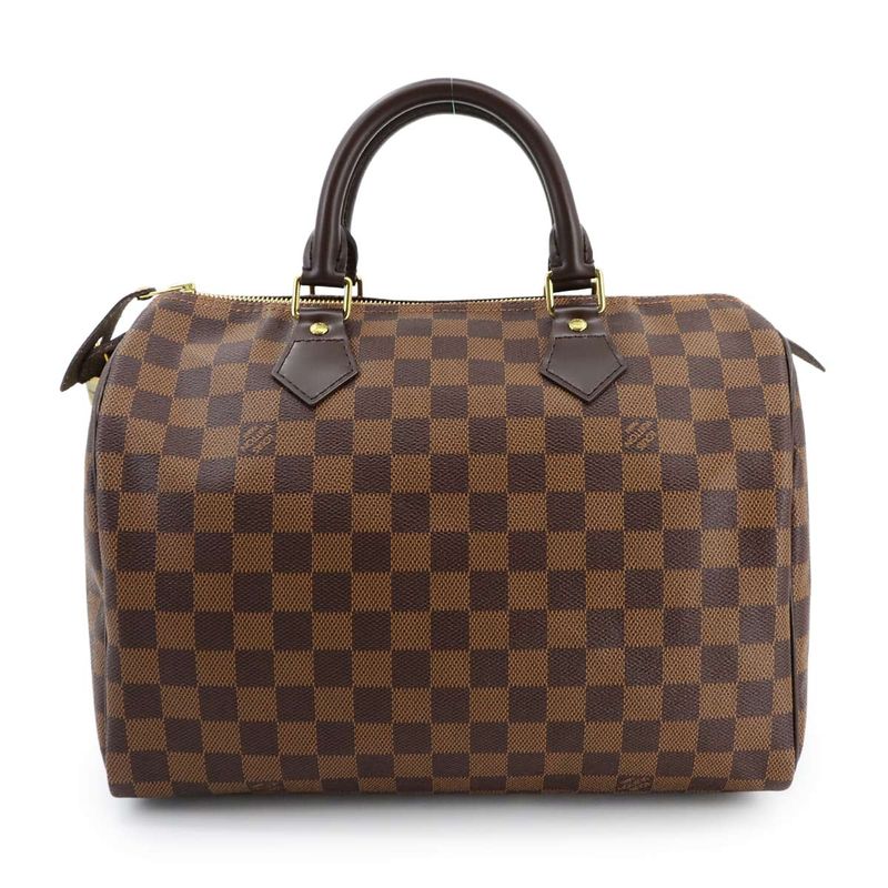 Louis Vuitton Damier Speedy 30 Hand Bag Ebène Brown N41531 Gold Hardware Speedy
