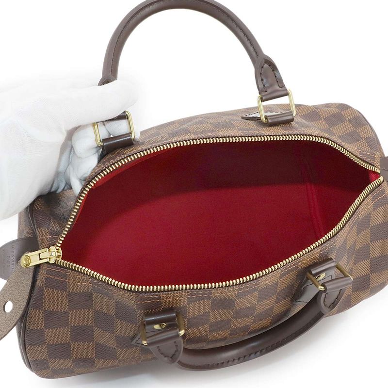 Louis Vuitton Damier Speedy 30 Hand Bag Ebène Brown N41531 Gold Hardware Speedy