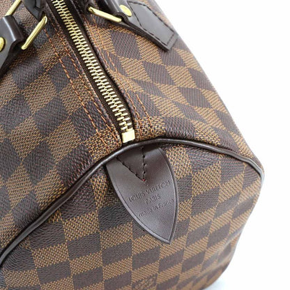 Louis Vuitton Damier Speedy 30 Hand Bag Ebène Brown N41531 Gold Hardware Speedy