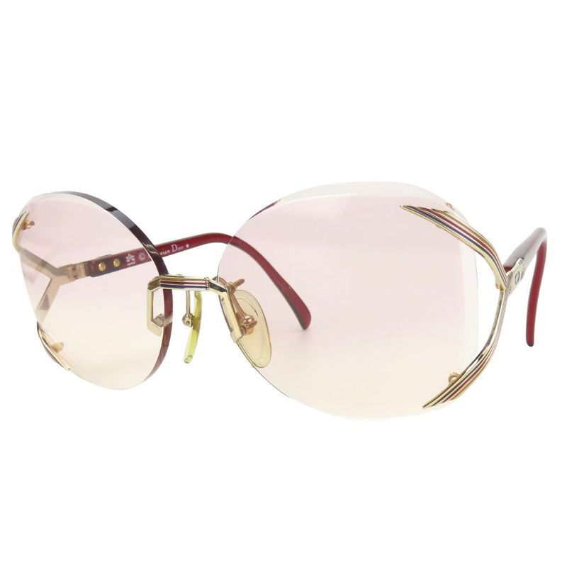 Christian Dior Sunglasses Plastic Red Series 2289 48 61□16 Small Accessories