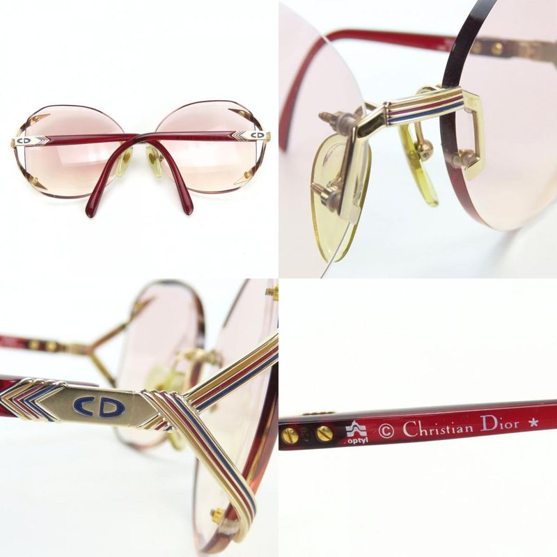 Christian Dior Sunglasses Plastic Red Series 2289 48 61□16 Small Accessories