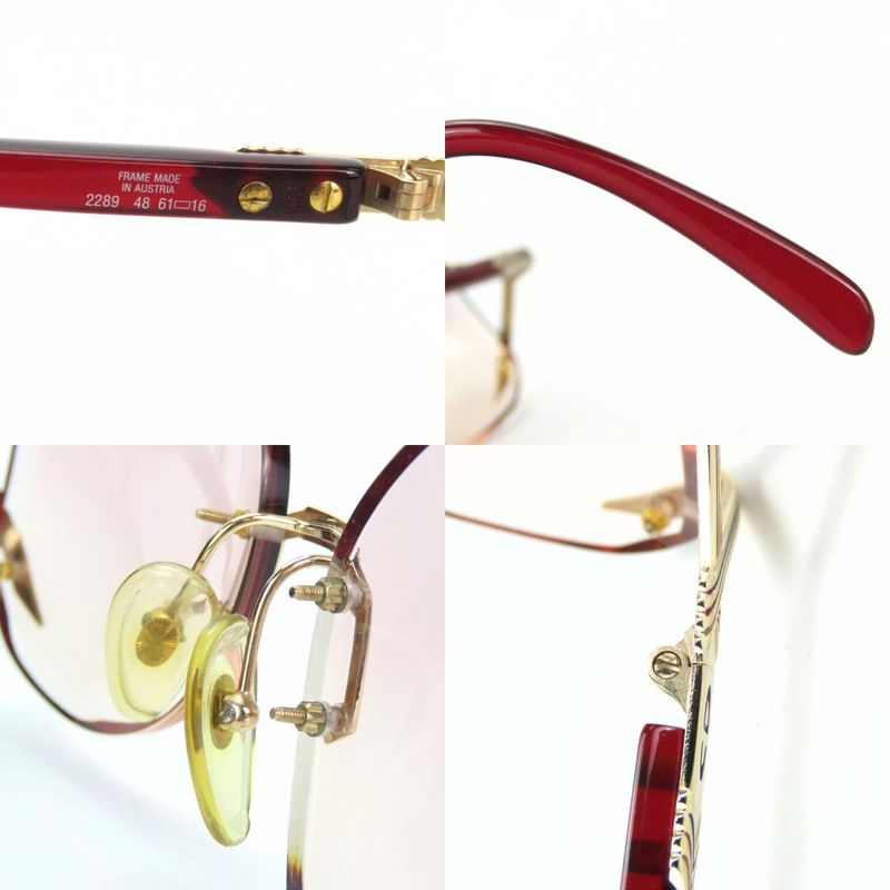 Christian Dior Sunglasses Plastic Red Series 2289 48 61□16 Small Accessories