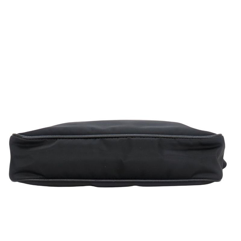 Prada Shoulder Bag 2vh797 Nylon Saffiano Leather NERO Black Crossbody Triangle