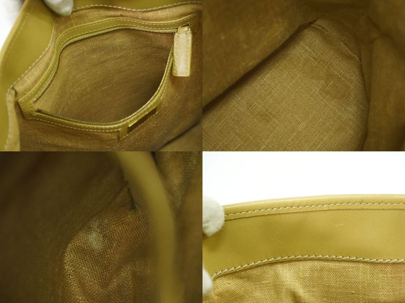 Authentic Fendi Zucca Bucket Tote Handbag Canvas Brown 8bh091 Zucca Bag