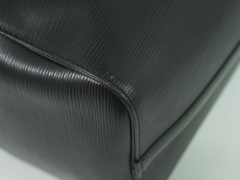 Authentic Louis Vuitton LV Speedy 35 Epi Leather Handbag Mini Boston Bag Noir