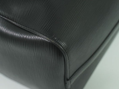 Authentic Louis Vuitton LV Speedy 35 Epi Leather Handbag Mini Boston Bag Noir
