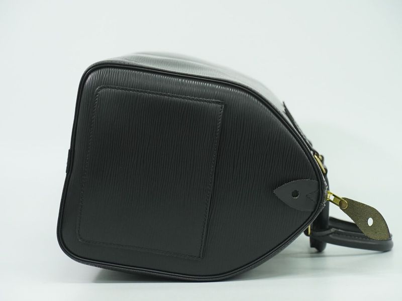 Authentic Louis Vuitton LV Speedy 35 Epi Leather Handbag Mini Boston Bag Noir