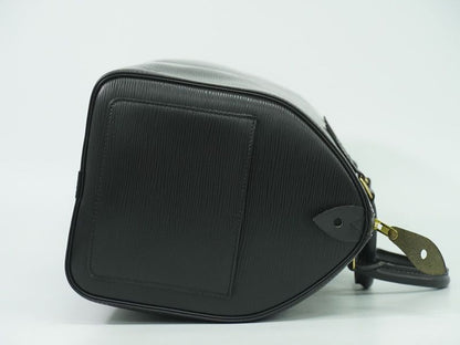 Authentic Louis Vuitton LV Speedy 35 Epi Leather Handbag Mini Boston Bag Noir
