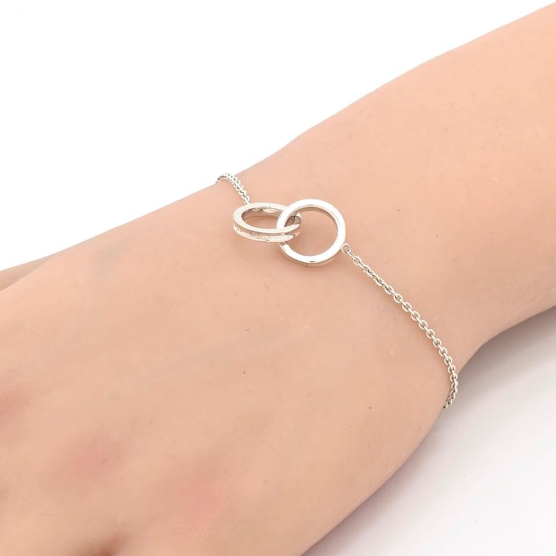 Tiffany & Co Tiffany & Co 1837 Interlocking Circle Chain Bracelet Length 18.5cm