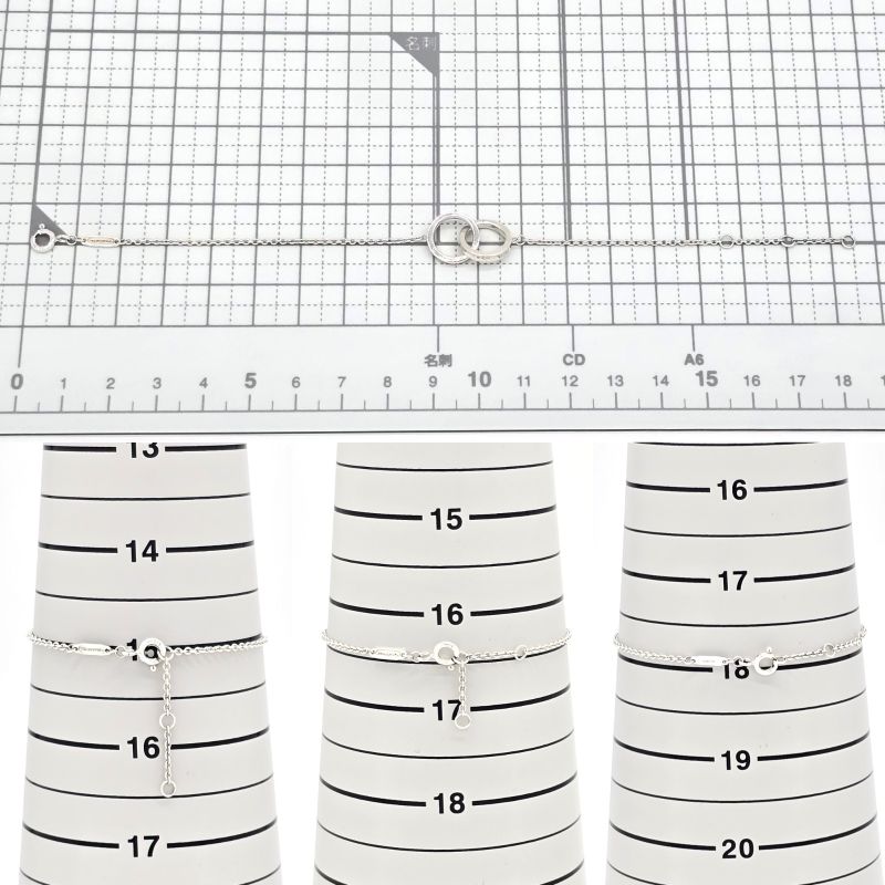 Tiffany & Co Tiffany & Co 1837 Interlocking Circle Chain Bracelet Length 18.5cm