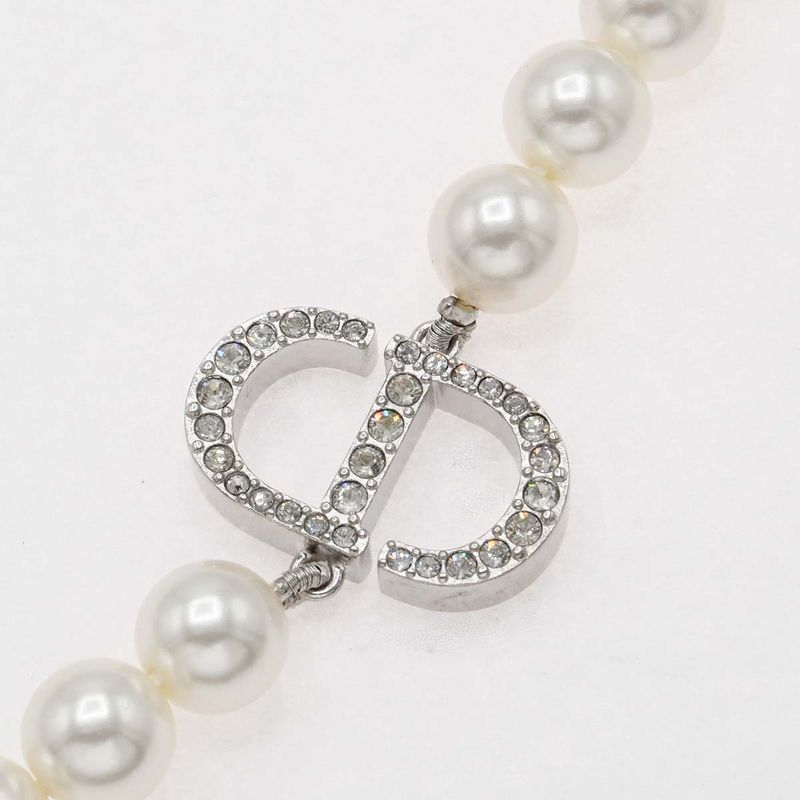 Christian DIOR Long Necklace 30 Montaigne Faux Pearl Accessories With Box H19577