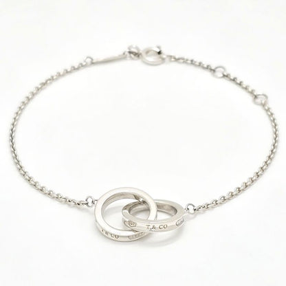 Tiffany & Co Tiffany & Co 1837 Interlocking Circle Chain Bracelet Length 18.5cm