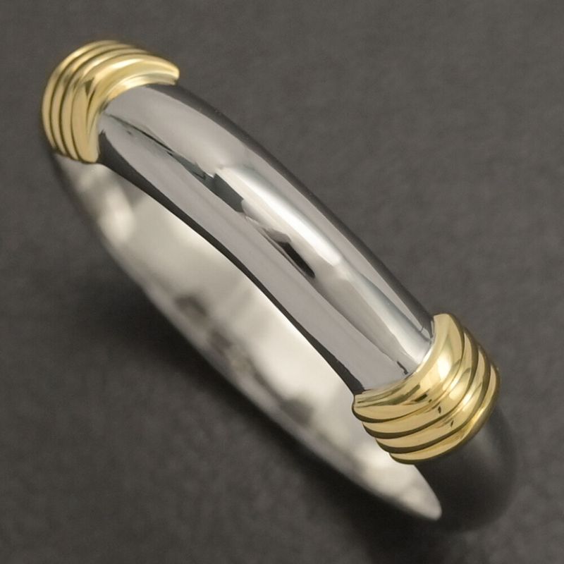 Christian DIOR Ring / YG / 750 X Pt950 Combination - Pmain - 4.5g / #10 / #50 /