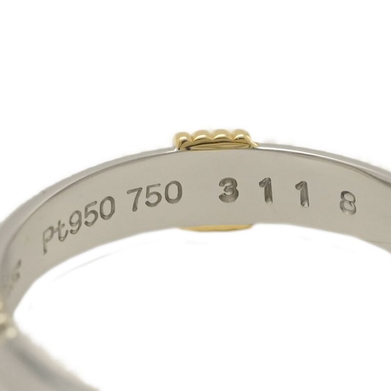 Christian DIOR Ring / YG / 750 X Pt950 Combination - Pmain - 4.5g / #10 / #50 /
