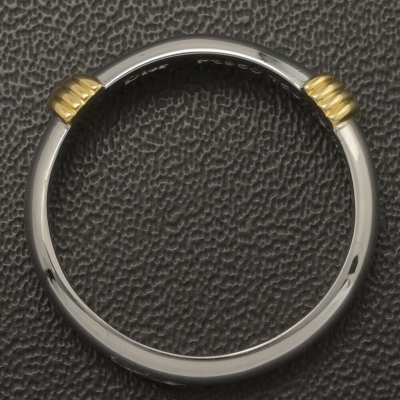 Christian DIOR Ring / YG / 750 X Pt950 Combination - Pmain - 4.5g / #10 / #50 /