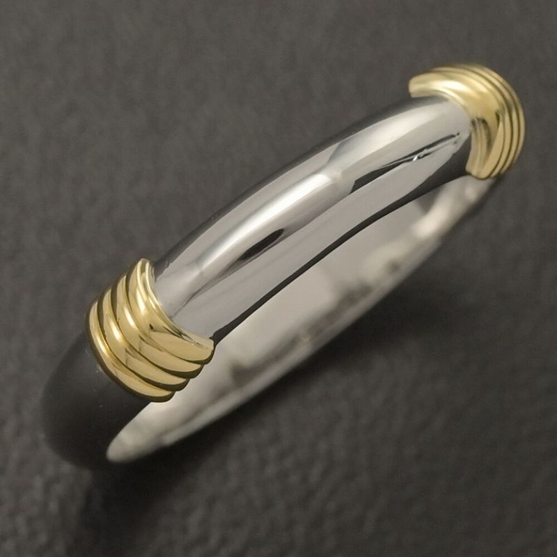 Christian DIOR Ring / YG / 750 X Pt950 Combination - Pmain - 4.5g / #10 / #50 /