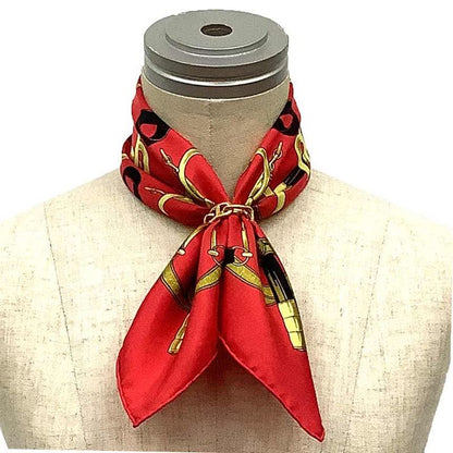 Hermes Carré 45 Scarf Eperon D'or Eperon D'or Golden Spur Red Aq12114