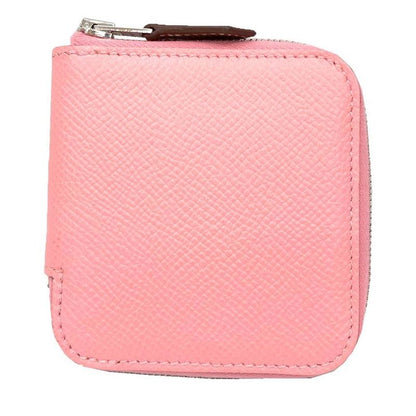 Hermes Azap Compact Mini Silk Quinn Pink Brides DE GALA A POIS Dot Pattern Coin