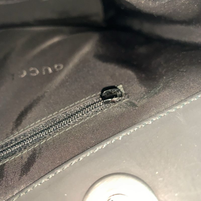 Gucci Bamboo Black Leather 002 1010 Handbag Tote Bag Women 505777