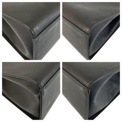 Gucci Bamboo Black Leather 002 1010 Handbag Tote Bag Women 505777