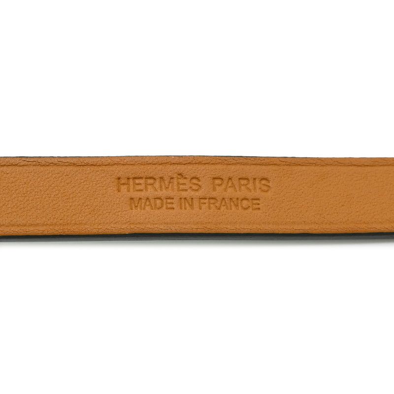 Hermes Bracelet Kerry Dubre Tour Leather Metal Shamkira Bamboo and Gold T2 Gold