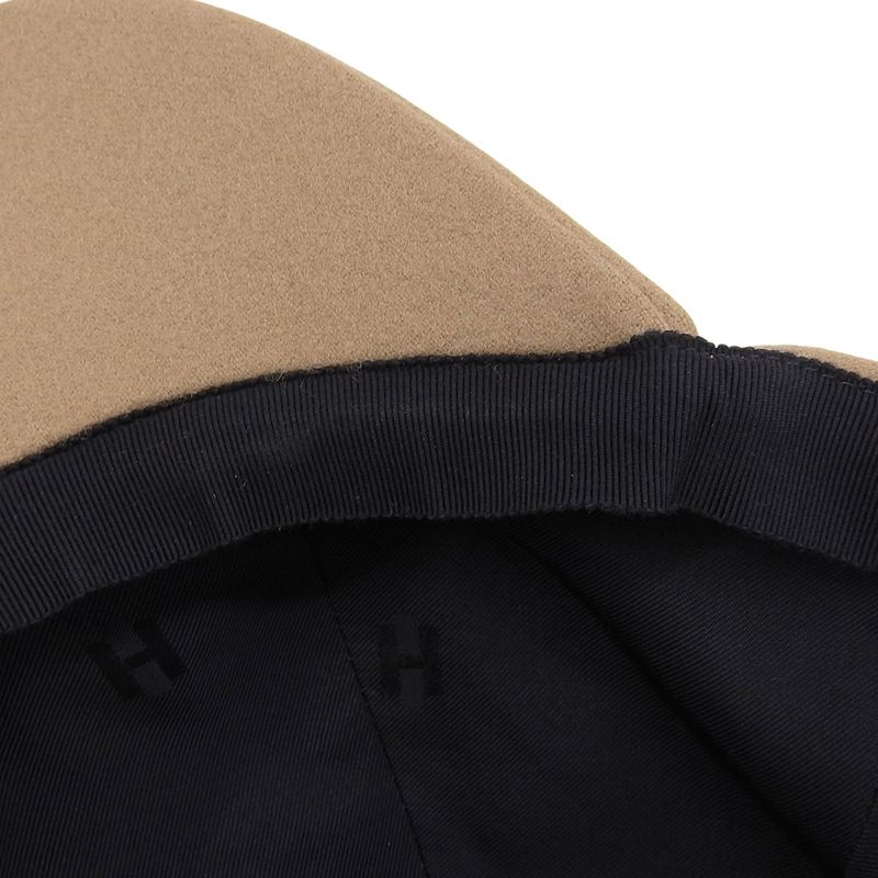 Hermes 2022item Serena Embroidery H Lift Embroidered 100% Cashmere Cap Casket